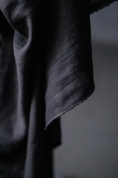 LightWeight Laundered Linen / Jet Black