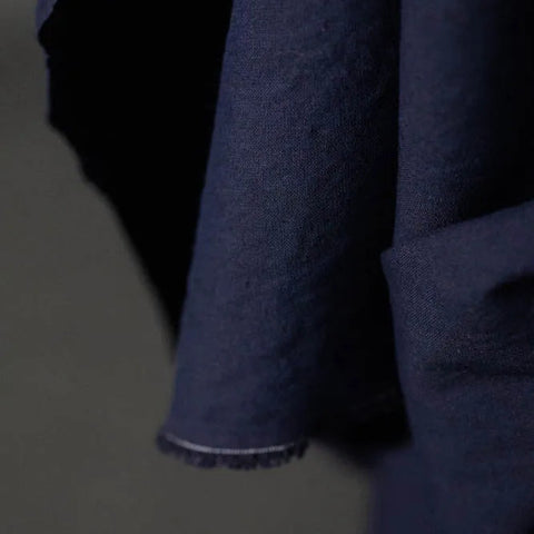 Organic Cotton Linen / Dark Navy