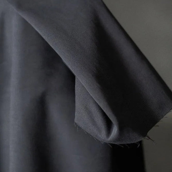 8oz Organic Sanded Twill / Black