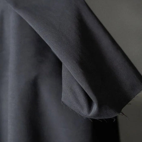 8oz Organic Sanded Twill / Black