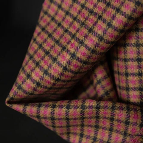 British Wool Coating / Raspberry Butterscotch