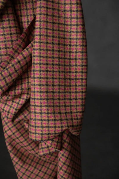 British Wool Coating / Raspberry Butterscotch