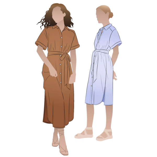 Style Arc / Printed Sewing Pattern / Palmer Shirt Dress | Oak Fabrics Style Arc / Printed Sewing Pattern / Palmer Shirt Dress | Oak Fabrics