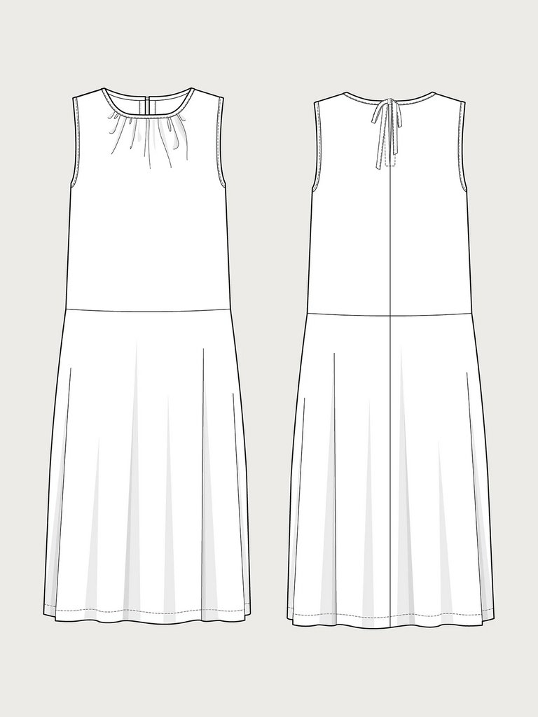 Assembly Line / Printed Sewing Pattern / Drop-Waist Dress | Oak Fabrics Assembly Line / Printed Sewing Pattern / Drop-Waist Dress | Oak Fabrics