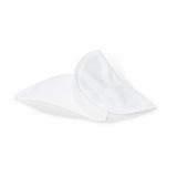 Shoulder Pad Pair / Covered 1/2 Inch / White