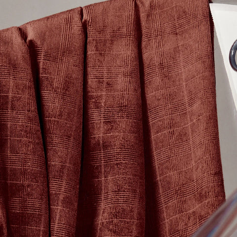 Baby Wale Corduroy / Embossed Plaid / Rust
