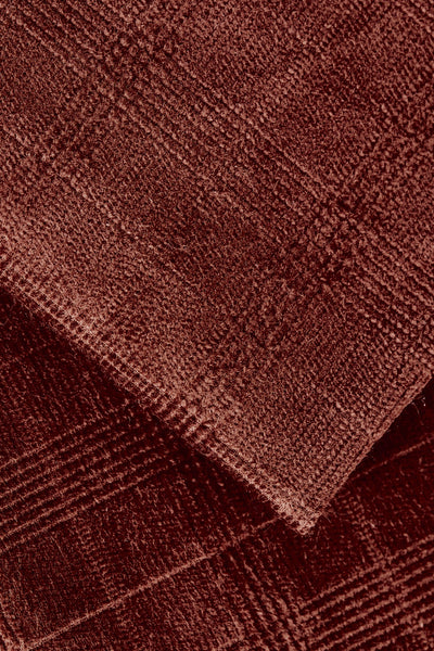 Baby Wale Corduroy / Embossed Plaid / Rust