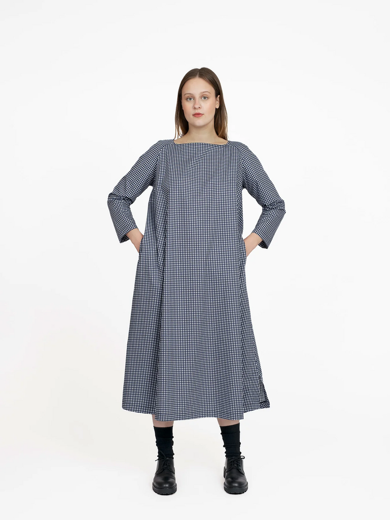 Assembly Line / Printed Sewing Pattern / Square Neck Dress | Oak Fabrics Assembly Line / Printed Sewing Pattern / Square Neck Dress | Oak Fabrics