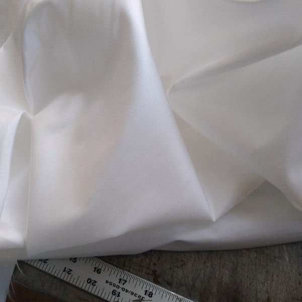 Poly Shantung / White