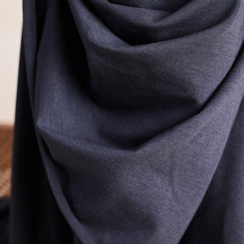 Cotton Modal Jersey Knit / Deep Charcoal