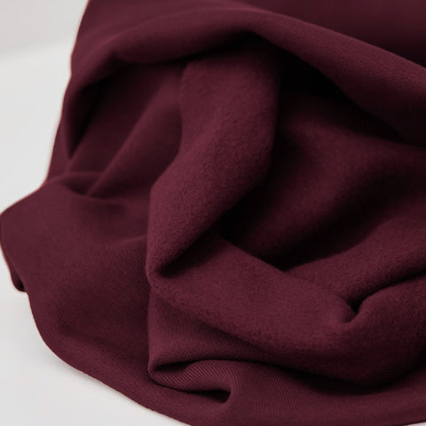 Organic Sweatshirt Fleece / Mulberry
