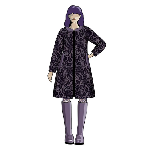 Sew Different / Printed Sewing Pattern / Long Line Jacket | Oak Fabrics