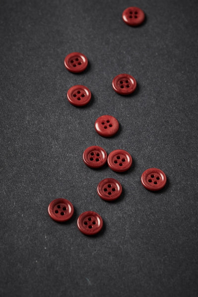 Corozo Buttons / 11mm / Set of 6 / Color Options