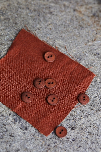 Cotton Buttons / 11mm or 18mm / Set of 6 / Color Options