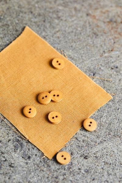 Cotton Buttons / 11mm or 18mm / Set of 6 / Color Options