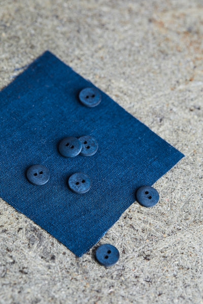 Cotton Buttons / 11mm or 18mm / Set of 6 / Color Options