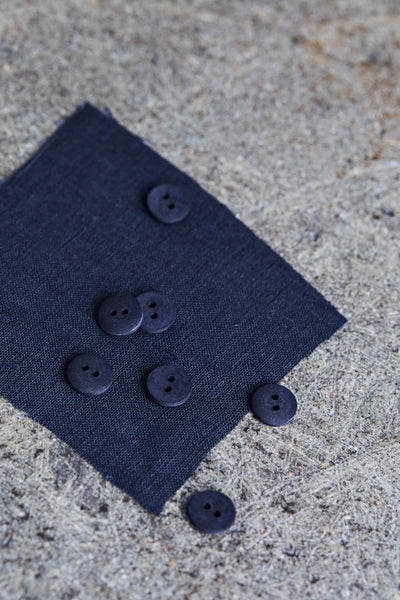 Cotton Buttons / 11mm or 18mm / Set of 6 / Color Options