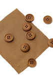 Corozo Buttons / 15mm / Set of 6 / Color Options