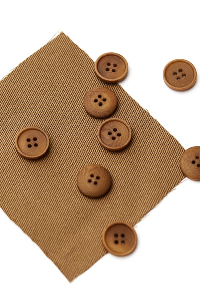 Corozo Buttons / 15mm / Set of 6 / Color Options