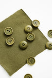 Corozo Buttons / 15mm / Set of 6 / Color Options