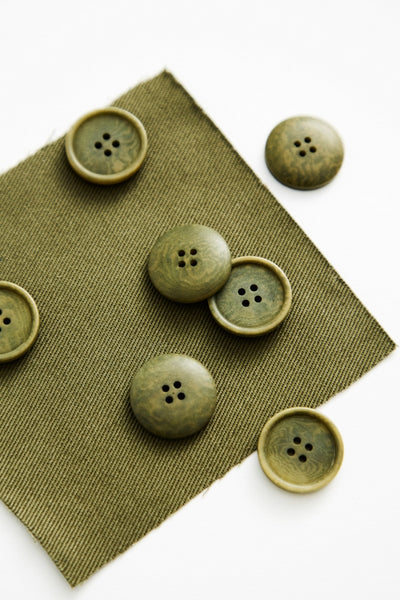 Corozo Buttons / 20mm / Set of 6 / Color Options