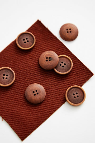 Corozo Buttons / 20mm / Set of 6 / Color Options