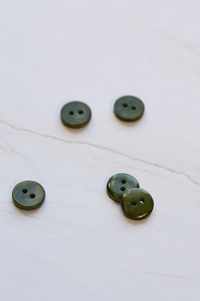 Corozo Buttons / 11mm / Set of 6 / Color Options