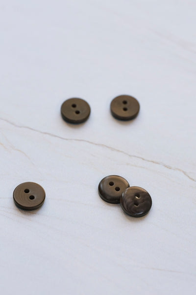 Corozo Buttons / 11mm / Set of 6 / Color Options