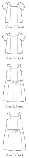 Laureles Square-Neck Top + Dress