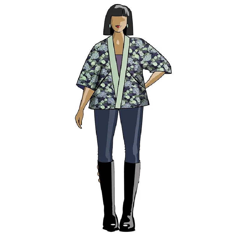 Sew Different / Printed Sewing Pattern / Swing Jacket | Oak Fabrics