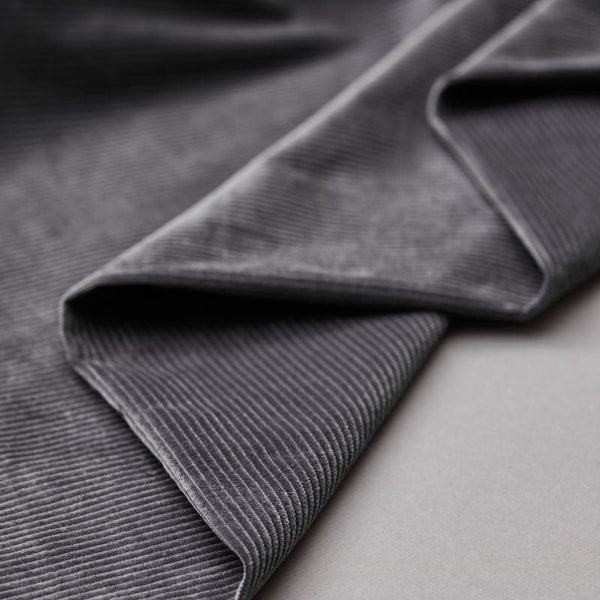 Organic Stretch Corduroy / Calm Grey