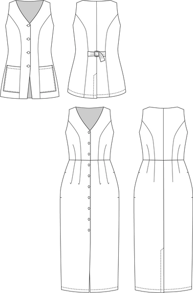 Asteri Dress + Vest