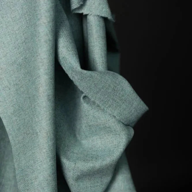 Mid Weight Wool / Arctic Blue / Garment Fabric | Oak Fabrics