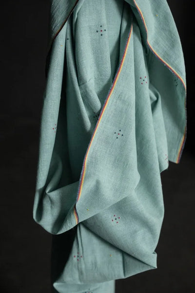 HandWoven Organic Cotton / Cassatt Blue Tangaliya