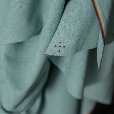 HandWoven Organic Cotton / Cassatt Blue Tangaliya