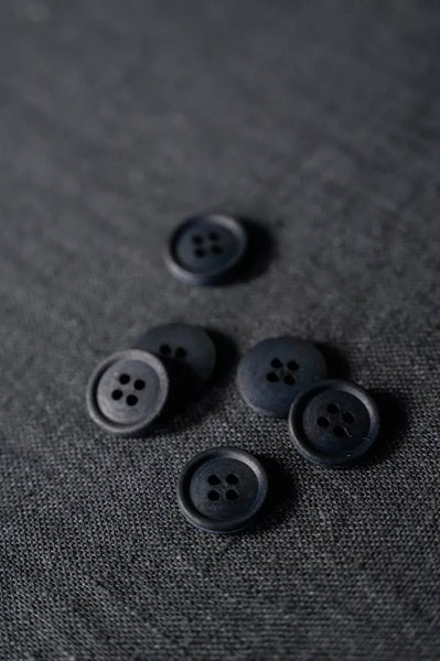 Cotton Buttons / 15mm / Set of 6 / 21 Colors