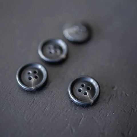 Dark Brown Mottled Buttons / 15mm, 18mm or 20mm / Set of 6