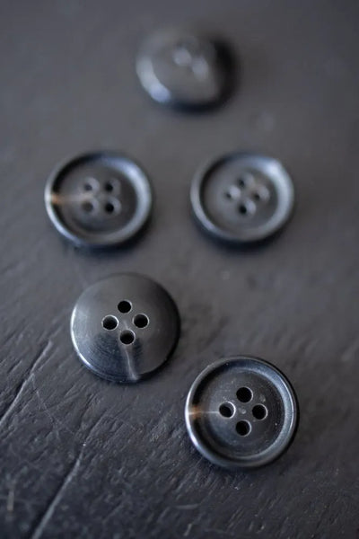 Dark Brown Mottled Buttons / 15mm, 18mm or 20mm / Set of 6