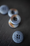 Denim Corozo Buttons / 15mm, 18mm or 20mm / Set of 6