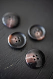 Fruity Brown Mottled Buttons / 15mm, 18mm or 20mm / Set of 6