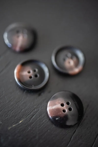Fruity Brown Mottled Buttons / 15mm, 18mm or 20mm / Set of 6