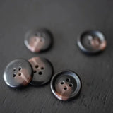 Fruity Brown Mottled Buttons / 15mm, 18mm or 20mm / Set of 6
