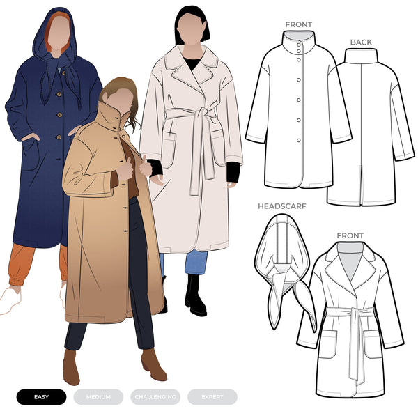 Gracie Coat + Headscarf
