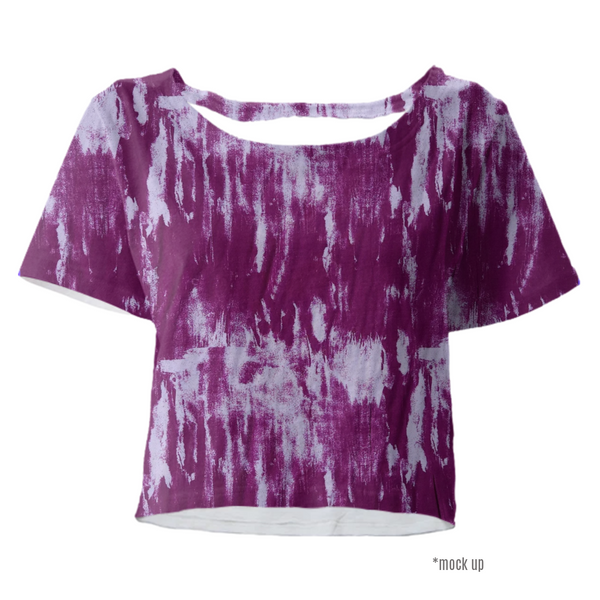 Viscose Crepe Jersey / Grunge / Magenta