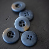 Powder Blue Corozo Buttons / 15mm, 18mm or 20mm / Set of 6