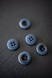 Powder Blue Corozo Buttons / 15mm, 18mm or 20mm / Set of 6