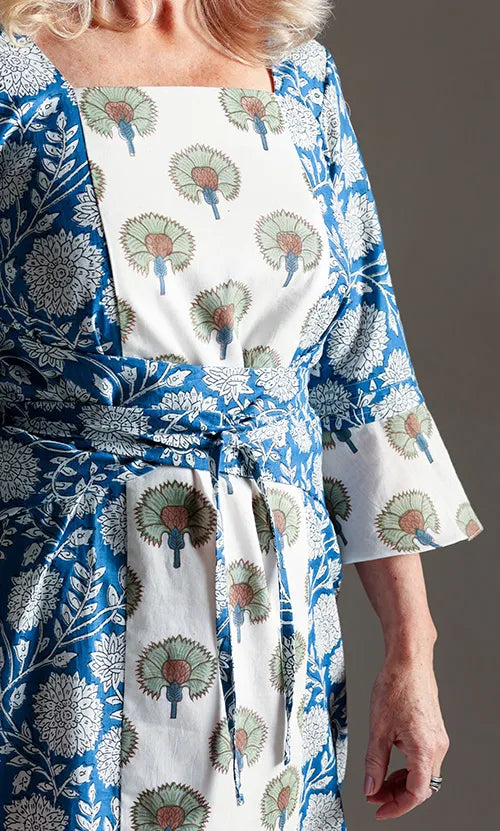 Sew Different Printed Sewing Pattern Tuk Tuk Wrap Dress Oak