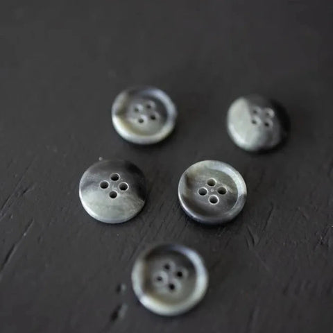 Granite Grey Mottled Buttons / 15mm, 18mm or 20mm / Set of 6