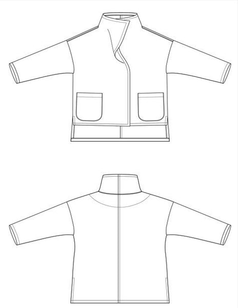 Sewing Workshop / Printed Sewing Pattern / Flatiron Coat + Jacket | Oak ...