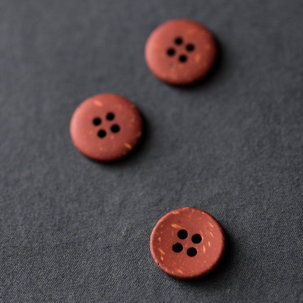 Recycled Resin Buttons / 18mm / 3 Colors Available